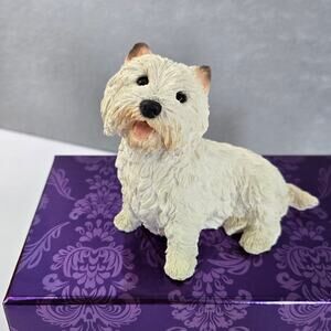 Vintage 1988 Castagna Sitting West Highland White Terrier Figure Made in Italy